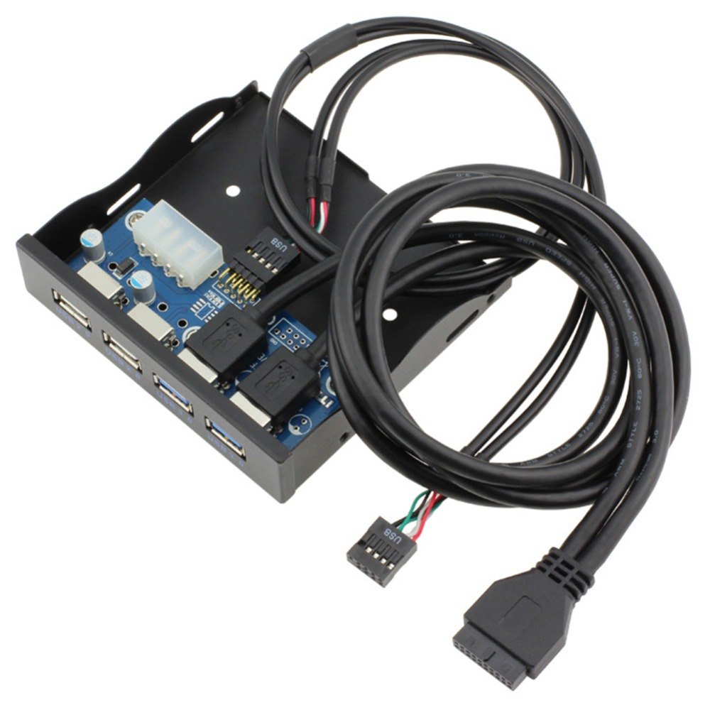 4-Port USB HUB for Front Panel USB 3.0 Hub Splitter Internal Front ...
