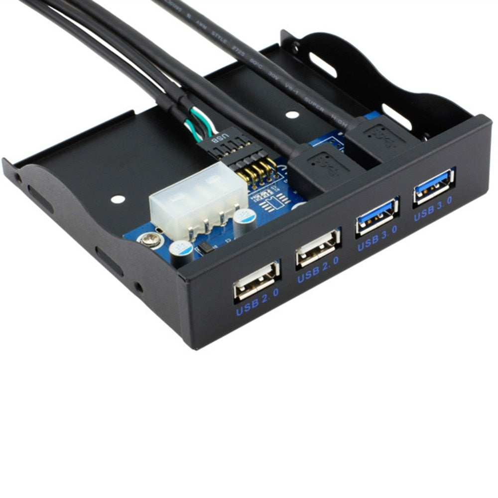 4-Port USB HUB for Front Panel USB 3.0 Hub Splitter Internal Front ...