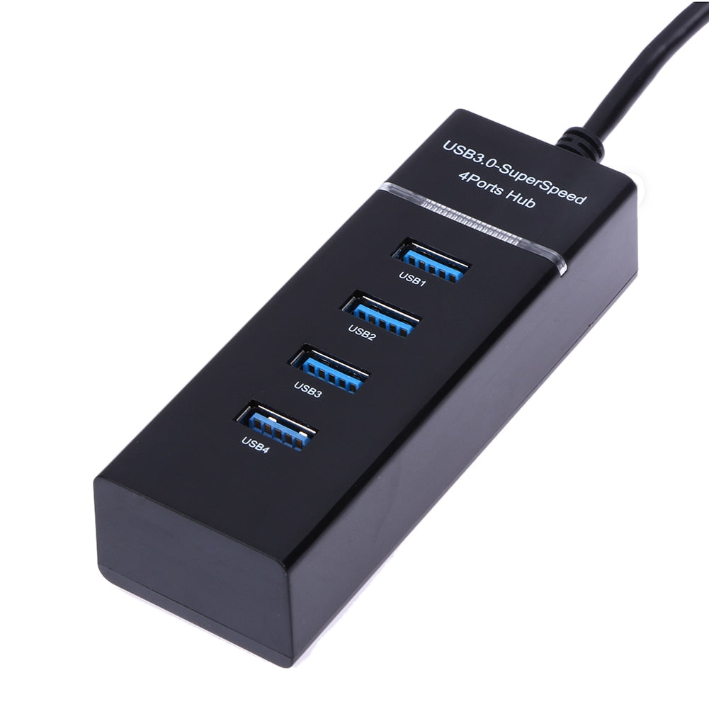 4 Ports USB3.0 HUB Splitter with Super Speed Transfer Rate UP to 5Gbps for PS4 / SLIM/PRO/XBOXONE Compatible With USB 2.0 & 1.1 - ebowsos