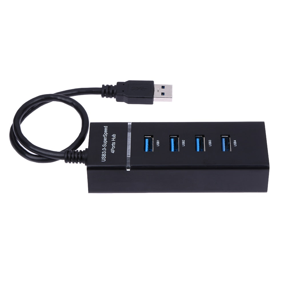 4 Ports USB3.0 HUB Splitter with Super Speed Transfer Rate UP to 5Gbps for PS4 / SLIM/PRO/XBOXONE Compatible With USB 2.0 & 1.1 - ebowsos