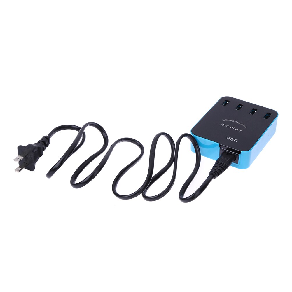4 USB Ports 5V / 5A Smart Fast Charger Phone Stand Station US PLUG - ebowsos