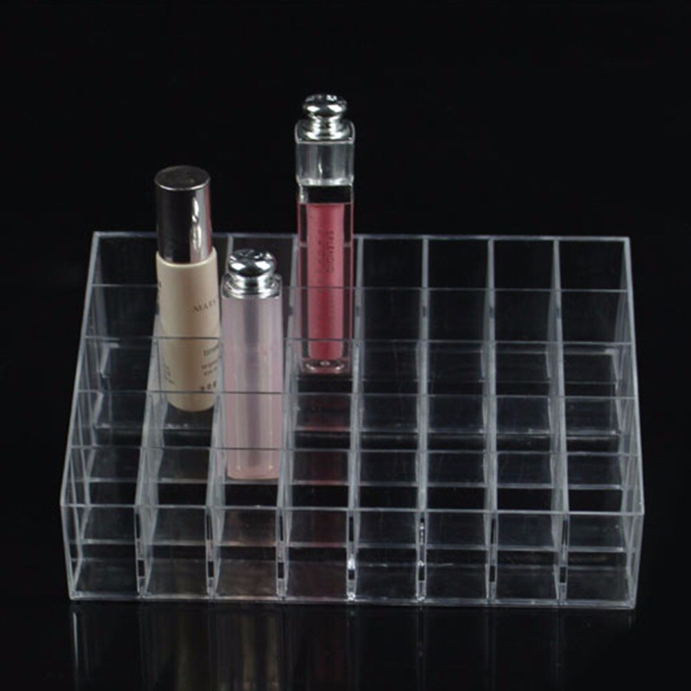 40/36/24 Grids Multifunctional Home Bedroom Lipstick Stand Case Cosmetic Makeup Tools Organizer Holder Plastic Box - ebowsos