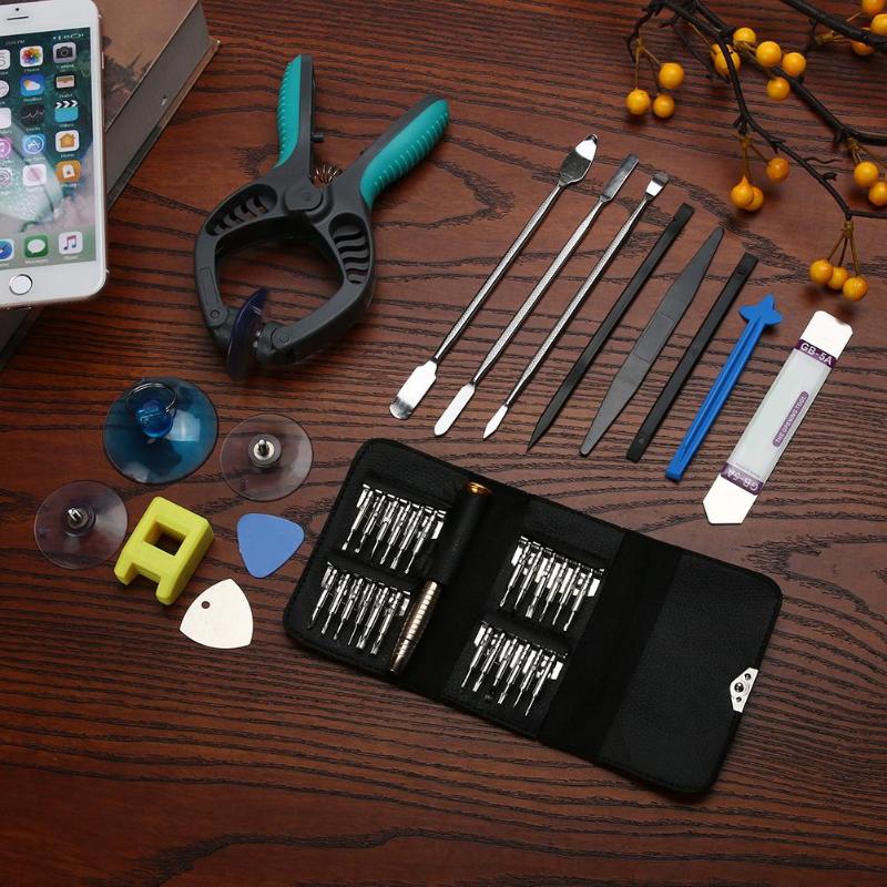 40 in 1 Smart Mobile Phone LCD Screen Opening Repair Tools Screwdriver Dismantle Tools Kit for iPhone Samsung Watch PC Promotion - ebowsos