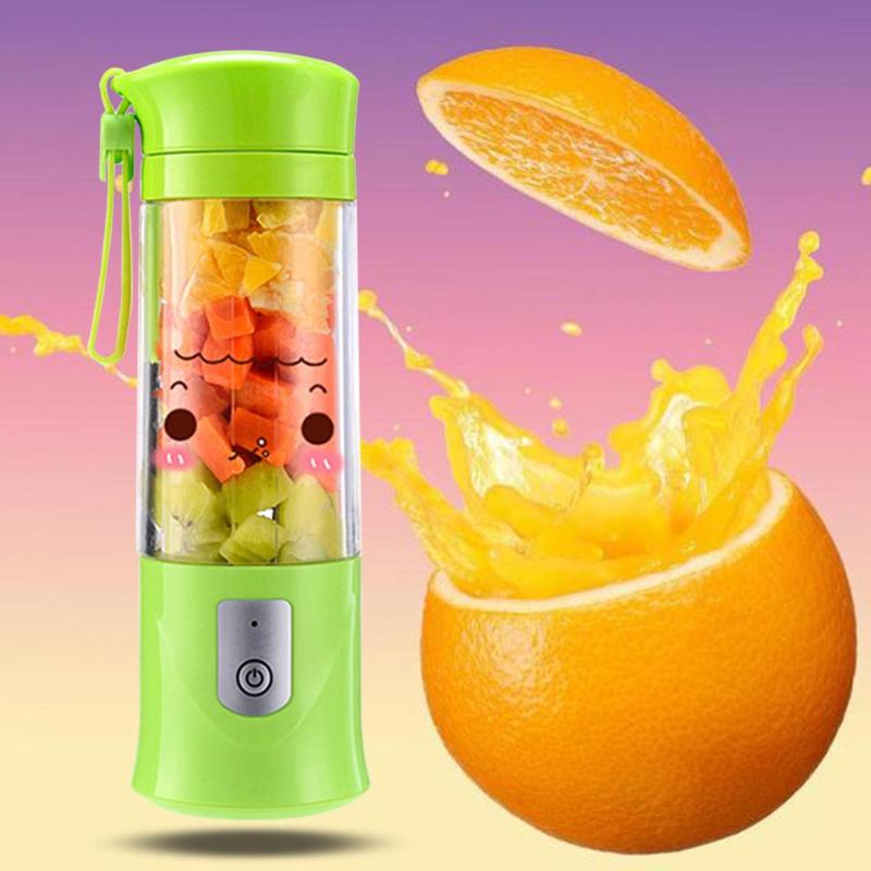 400ml USB Rechargeable Blender Mixer Small Juice Extractor Portable Mini Juicer Smoothie Maker Household Juice Machine Promotion - ebowsos