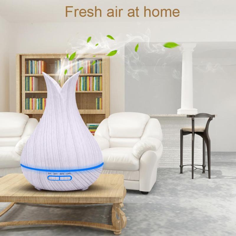 400ml Ultrasonic Colorful Lamp Timing Air Humidifier Aromatherapy Essential Oil Mist Aroma Diffuser for Home Office Use Hot Sale - ebowsos