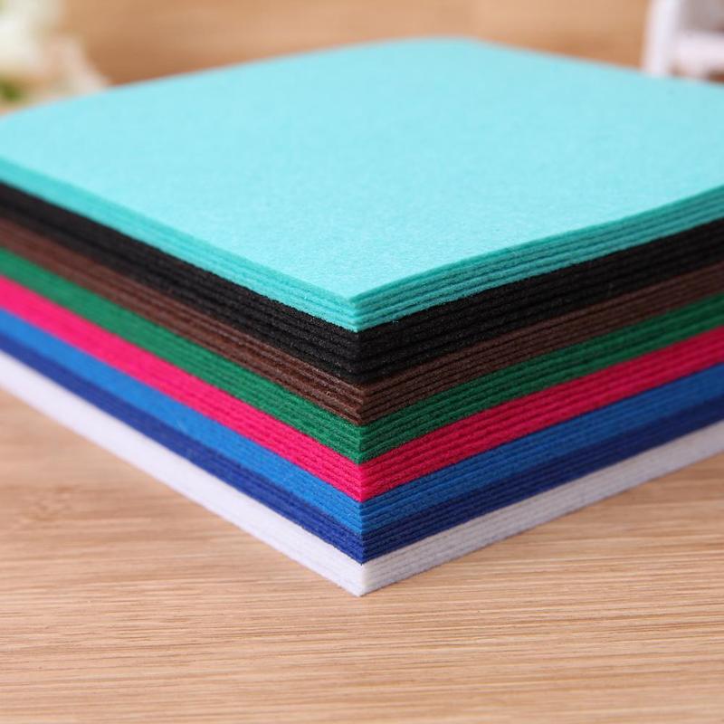 40pcs Non-Woven Polyester Cloth DIY Crafts Felt Fabric Sewing Accessories DIY Bundle For Sewing Dolls Handmade Crafts Fabric - ebowsos