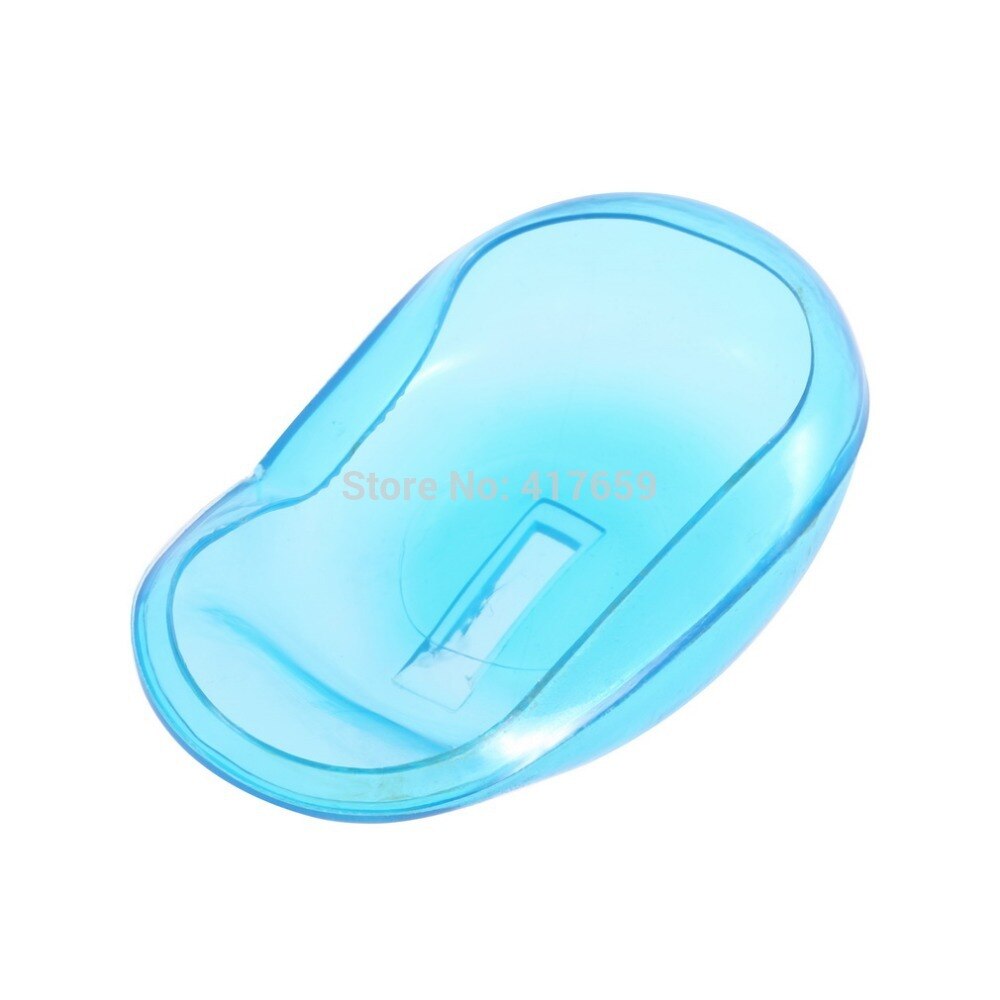 4PCS Clear Silicone Ear Cover Hair Dye Shield Protect Salon Color Blue New Styling Accessories Free Shipping - ebowsos