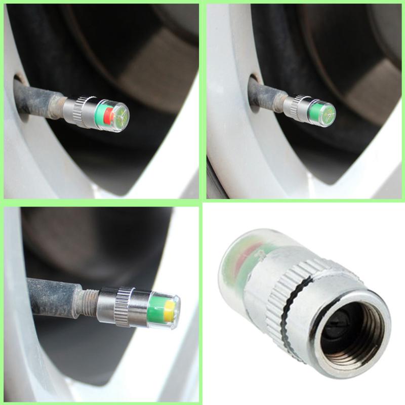 4Pcs Car Styling Car Tyre Tire Pressure Valve Stem Caps Sensor Eye Air Alert Tire Pressure Monitoring Tools Kit Car Tire Valve - ebowsos
