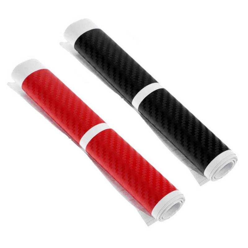 4Pcs/set 3D Carbon Fiber Car Door Sill Scuff Plate Cover Anti Scratch Stickers Scuff Cover Anti Scratch Decal Universal For Car - ebowsos