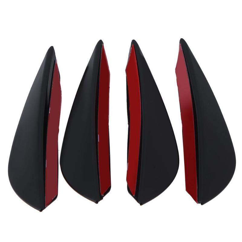 4Pcs/set Universal Car Styling Decoration Accessories Front Bumper Stickers Trim Decoration Strip Sticker High Quality Accessory - ebowsos