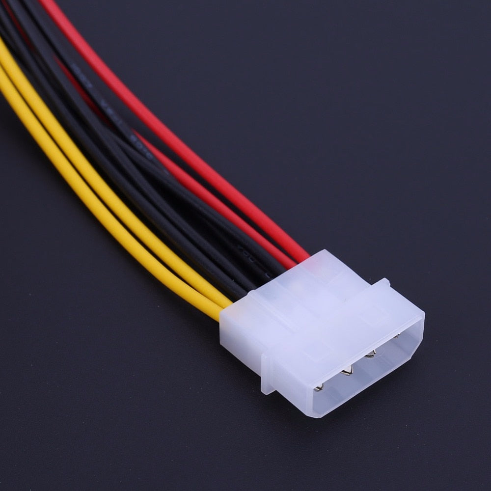 4Pin IDE to 2 Serial ATA SATA Y Splitter Hard Drive Power Adapter Cable 1x4 pin power connector to 2x15 pin power connectors - ebowsos