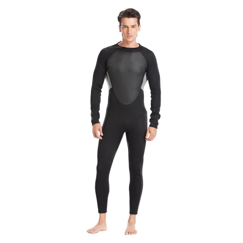 4XL Plus size One-piece Wetsuit Long Sleeve 3mm Neoprene Scuba Diving Suit Snorkeling Surfing Swimwear for Men Women Wetsuit NEW-ebowsos