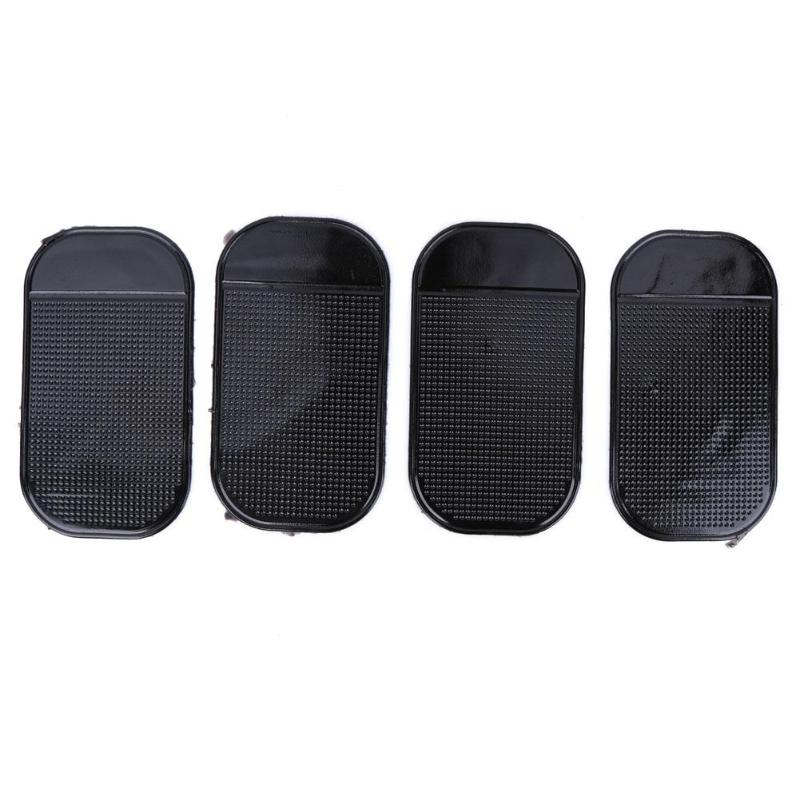 4pcs Black Magic Sticky Pad Anti Slip Mat Car Dashboard for Cell Phone - ebowsos
