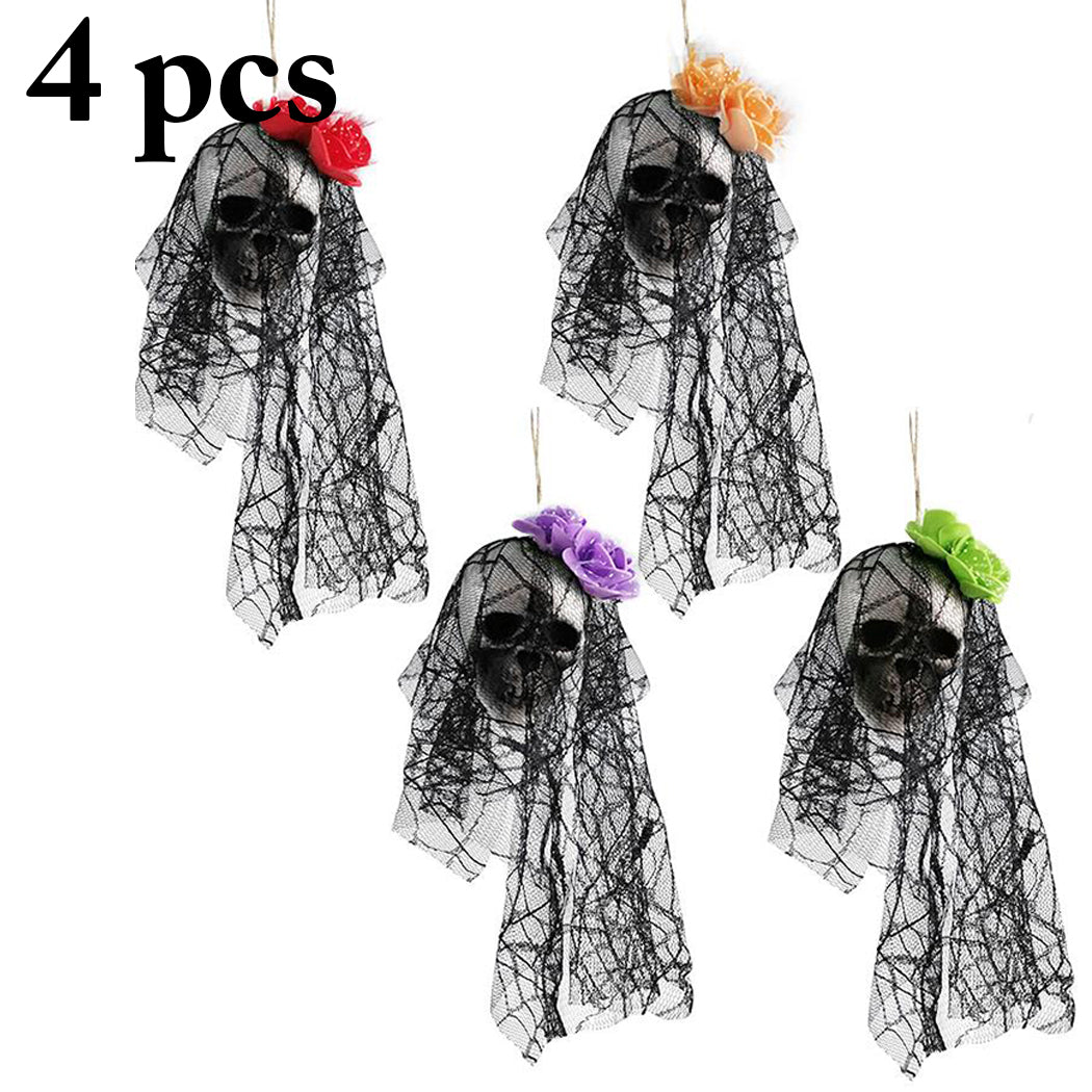 4pcs Creative Halloween Hanging Ornament Party Atmosphere Props Halloween Party DIY Decorations Horror Adult For Kids Children-ebowsos