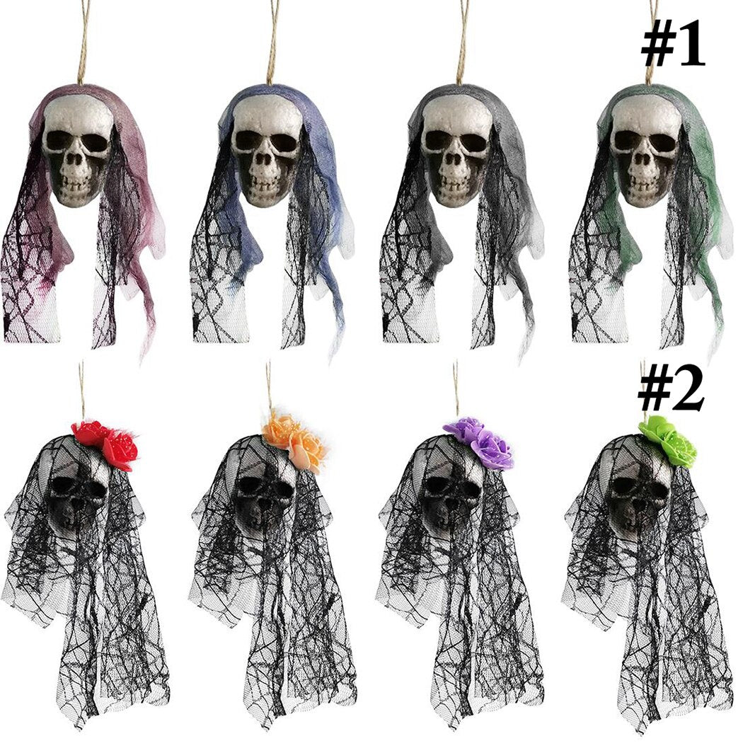 4pcs Creative Halloween Hanging Ornament Party Atmosphere Props Halloween Party DIY Decorations Horror Adult For Kids Children-ebowsos