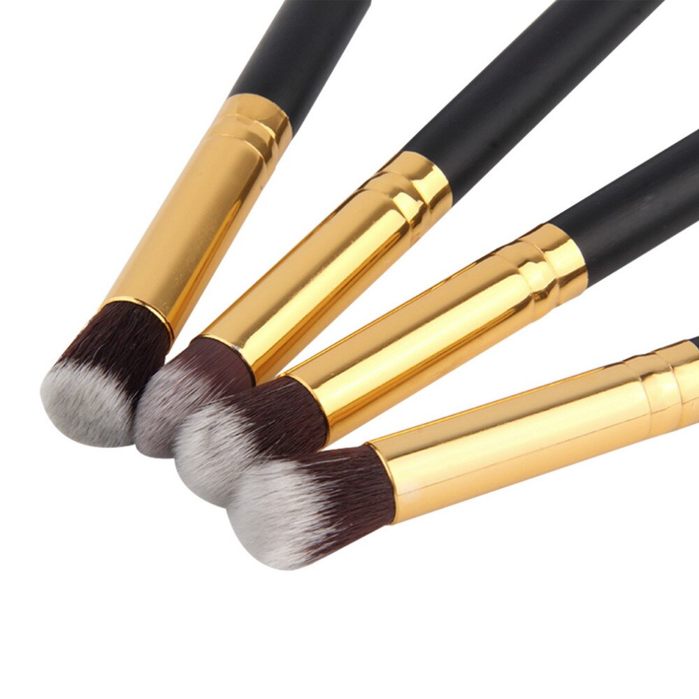 4pcs/set Professional Eye brushes set eyeshadow Foundation Mascara Blending Pencil brush Makeup tool Cosmetic Black Big Sale - ebowsos