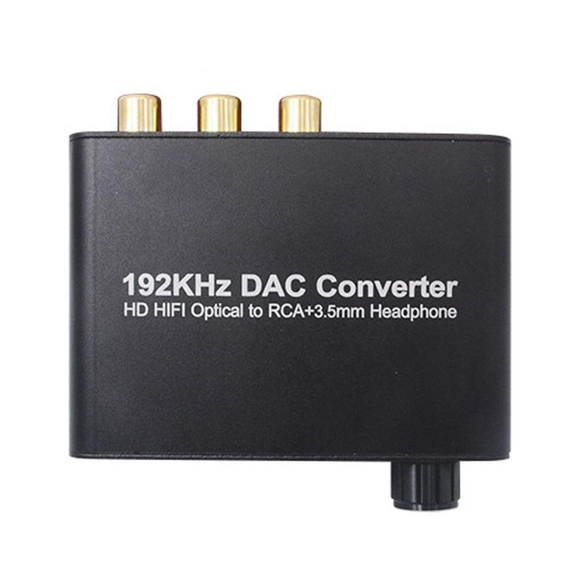 5.1CH Digital Audio Converter 192 KHz DAC Converter HD Hifi Optical to RCA + 3.5mm Headphone Jack High Quality Conveter - ebowsos