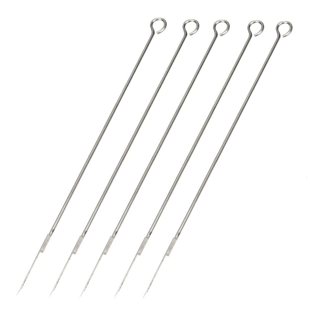 5 Pieces 1RL Disposable Tattoo Needles 304 Medical Stainless Steel Permanent Makeup Needles Machine Kit - ebowsos