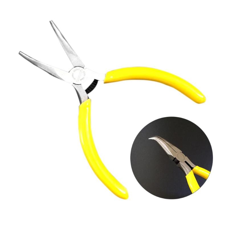 5 inch Portable Mini Curved Nose Pliers DIY Beading Jewelry Making Tools - ebowsos