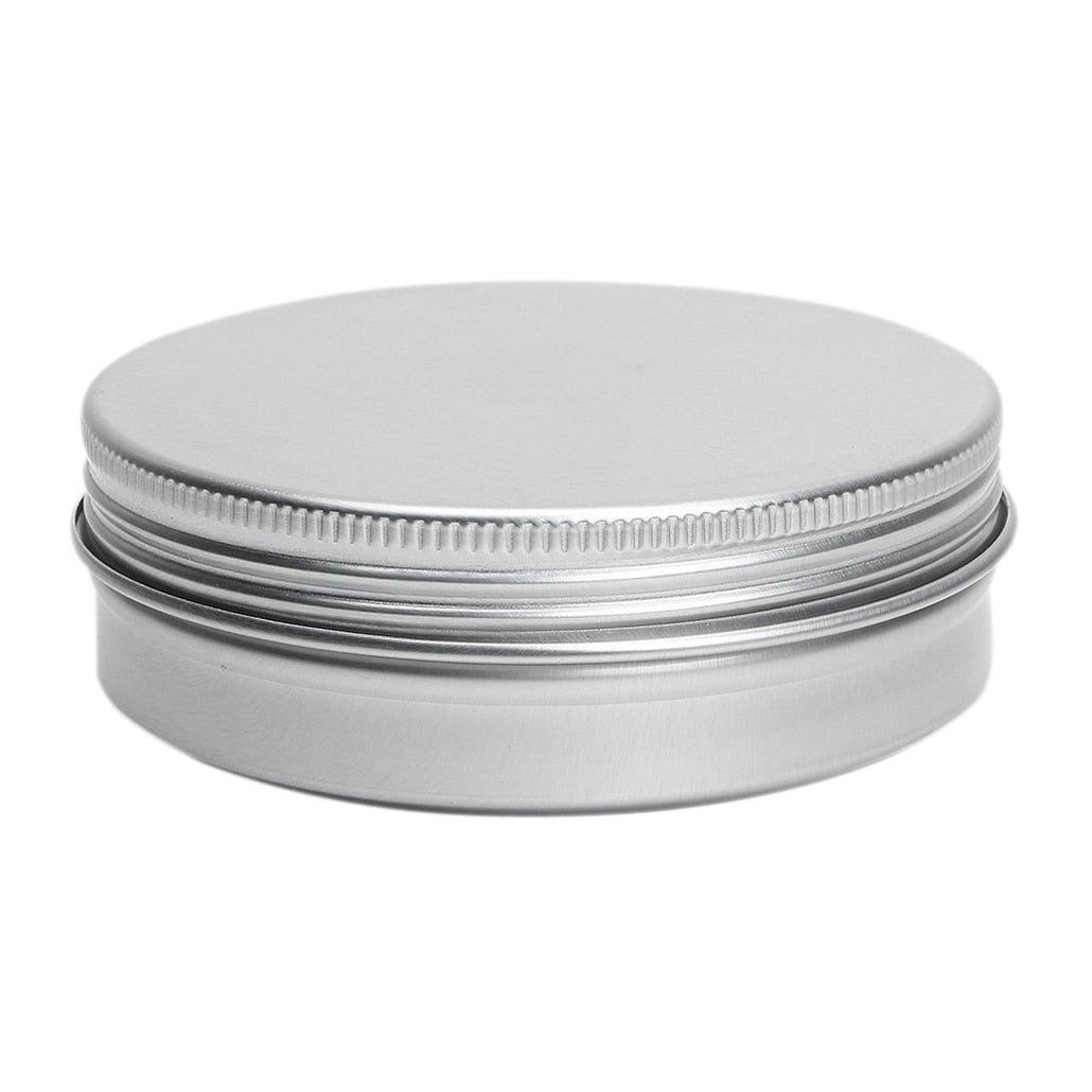 5 x Empty Cosmetics Pot Lip Balm Tin Jar Container screw 100ml - ebowsos