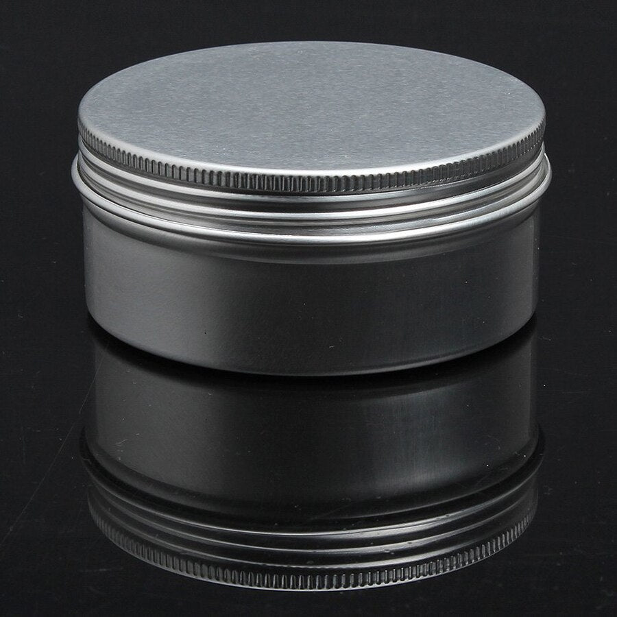 5 x Empty Cosmetics Pot Lip Balm Tin Jar Container screw 150ml - ebowsos