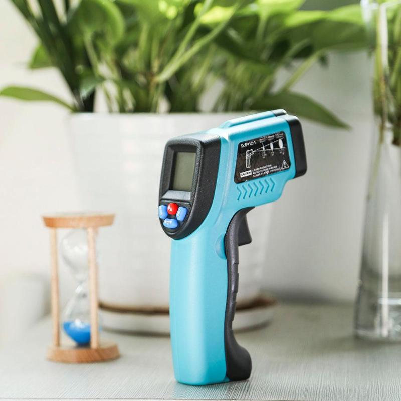 50-550 Degree Non-contact Digital Infrared Forehead Thermometer LCD IR Laser Point Gun Temperature Baby Adult Meter Pyrometer - ebowsos