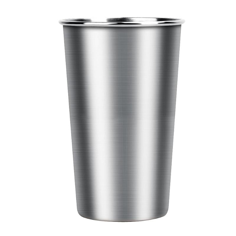 500ML Stainless Steel Cups 16oz Tumbler Pint Glasses 18/8 Metal Cups for High End Kitchenware Bar Kitchen Tools Dropshipping - ebowsos