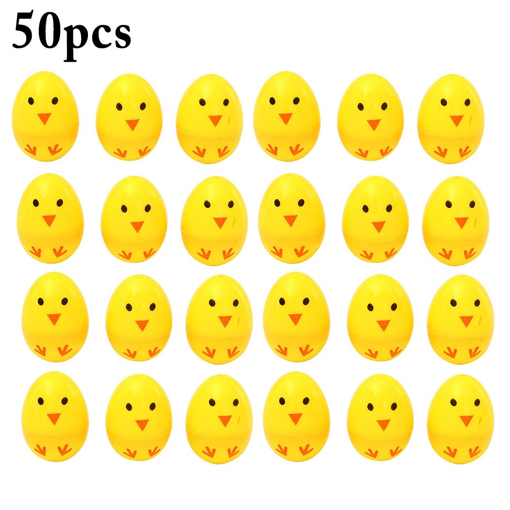50PCS Cute Easter Egg Cute Chick Easter Toy Egg Desktop Ornament For Home Decor-ebowsos
