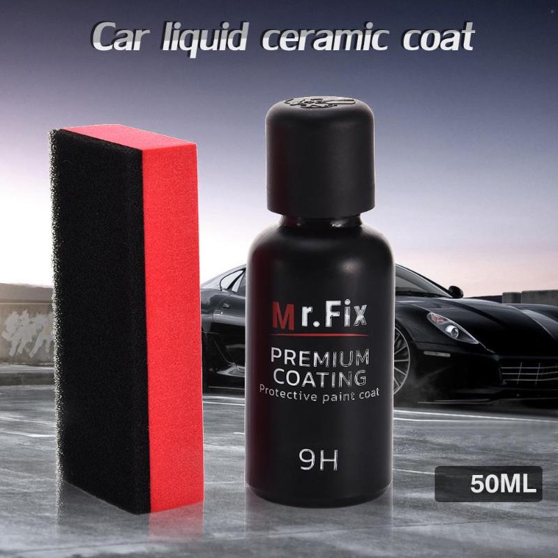 50mL 9H Hydrophobic Anti-scratch Car Care Glass Coating Liquid Ceramic Coat High Quality Car Washing Tools - ebowsos