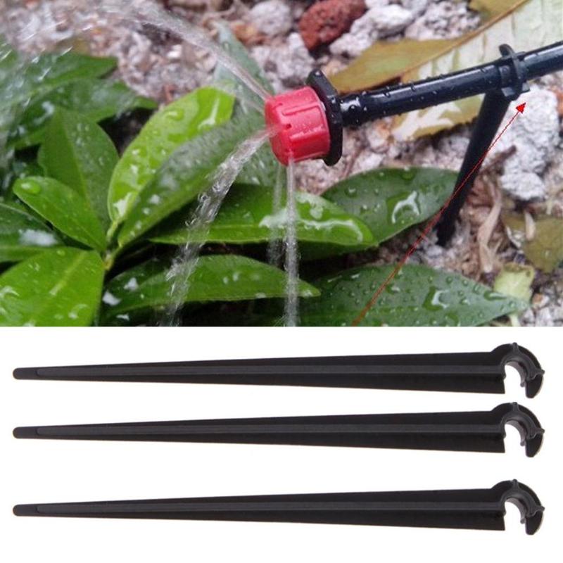 50pc Hook Fixed Stems Support Holder for 4/7 Drip Irrigation Water Hose Irrigation Water Hose Drop Watering Kits Garden Supplies - ebowsos