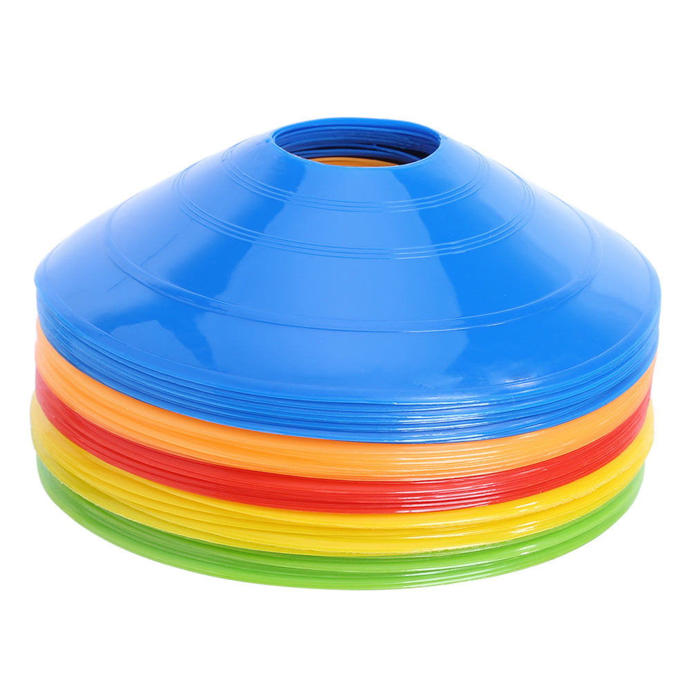 50pcs/lot 20cm Cones Marker Discs Soccer Football Training Sports Saucer Entertainment Sports Accessories-ebowsos