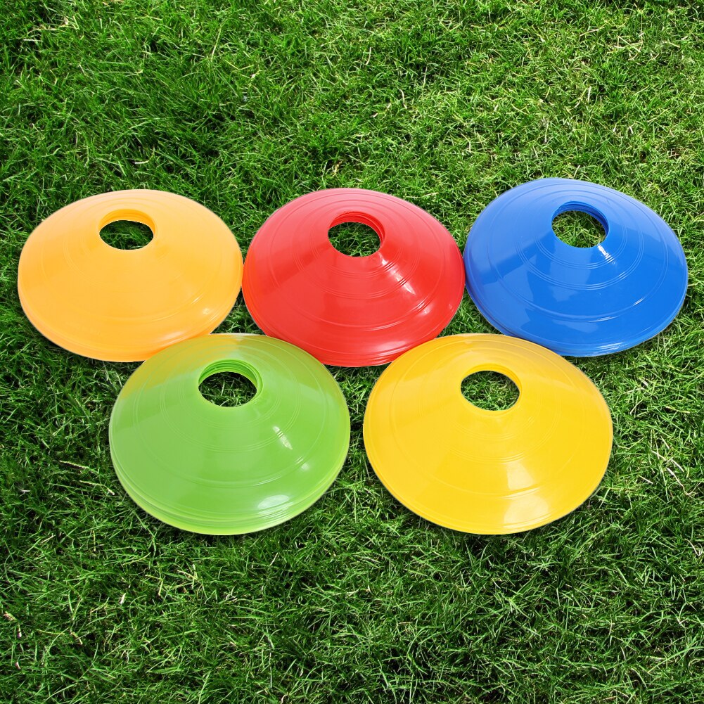 50pcs/lot 20cm Football Training Cones Marker Discs Soccer Sports Entertainment Shelf Football Practice Accessories Tools-ebowsos