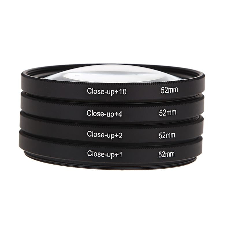 52MM Macro Close Up Filter Lens Kit +1 +2 +4 +10 for NIKON D7100 D5100 D5200 D3300 D3200 D3100 D800 D700 D600 D90 D80 Camera Len - ebowsos