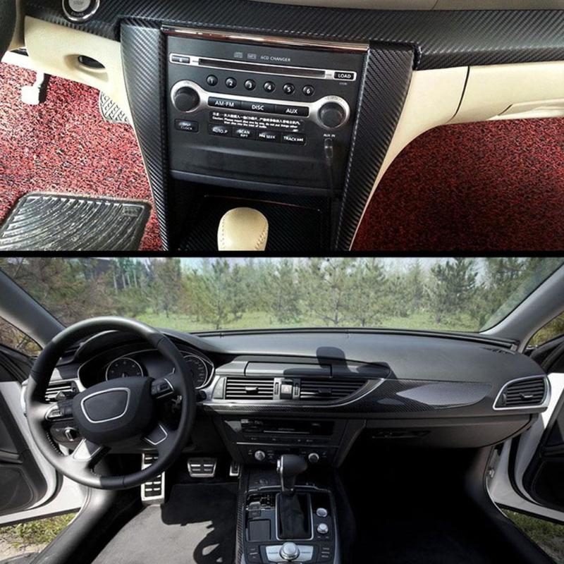 5D Carbon Fiber Stickers 3D Stereo Carbon Fiber Body Stickers 152x30cm - ebowsos