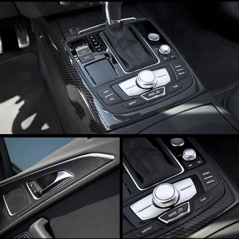 5D Carbon Fiber Stickers 3D Stereo Carbon Fiber Body Stickers 152x30cm - ebowsos