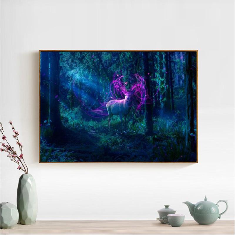 5D DIY Forest Goat Diamond Embroidery Painting Full Drill Cross Stitch Kits - ebowsos
