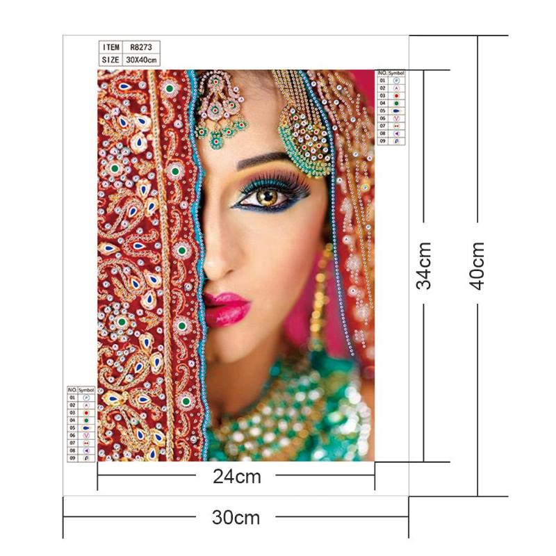 5D DIY Special Shaped Diamond Painting Beauty Embroidery Mosaic Craft Kits Popular Home Decoration Living Room Bedroom - ebowsos