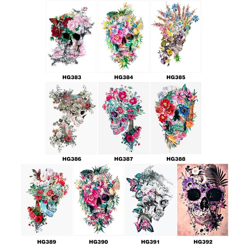 5D Full Drill Diamond Painting Flower Skull Cross Stitch Mosaic Craft Kits DIY Painting Originality Popular Home Decor - ebowsos