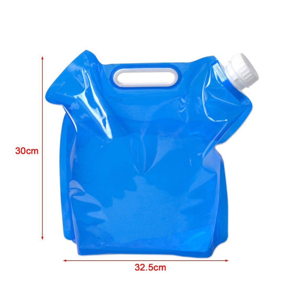 5L Water Bag For Camping Hiking Portable Folding Water Storage Lifting Bag Survival Outdoor Accessories Travel Kits Equipments-ebowsos