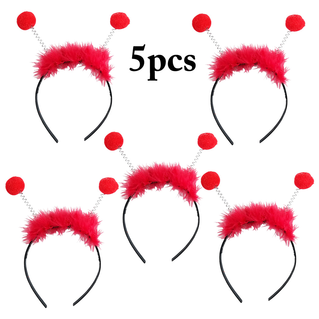 5PCS Funny Red Bee Ladybug Ant Headband Cute Animal Headdress Holiday Party Headband Party Show Headdress For Children-ebowsos