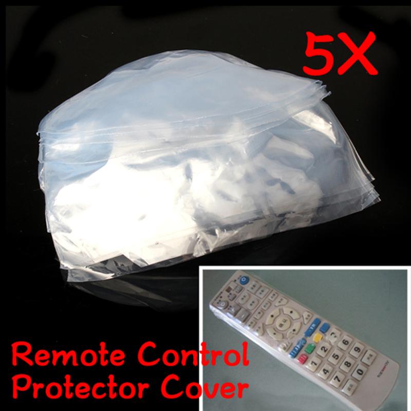 5Pcs/Pack Heat Shrink Film Clear Video TV Air Condition Remote Control Protector Cover Home Waterproof Protective Case Hot Sale - ebowsos