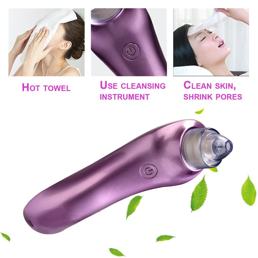5V USB Charging Vacuum Electric Face Pore Cleaner Blackhead Remover Acne Suction Facial Skin Care Cleaning Tool New Sale - ebowsos