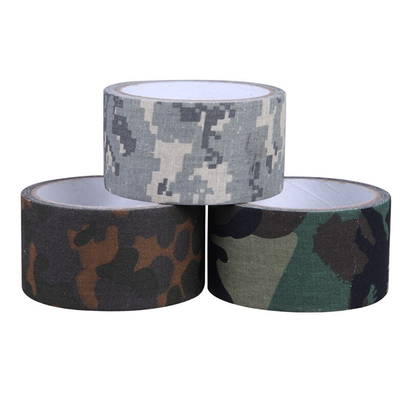 5cmx5m Camo Wrap Outdoor Hunting Bionic Tape Waterproof Speckle Camouflage Binder For Outdoor Survival-ebowsos