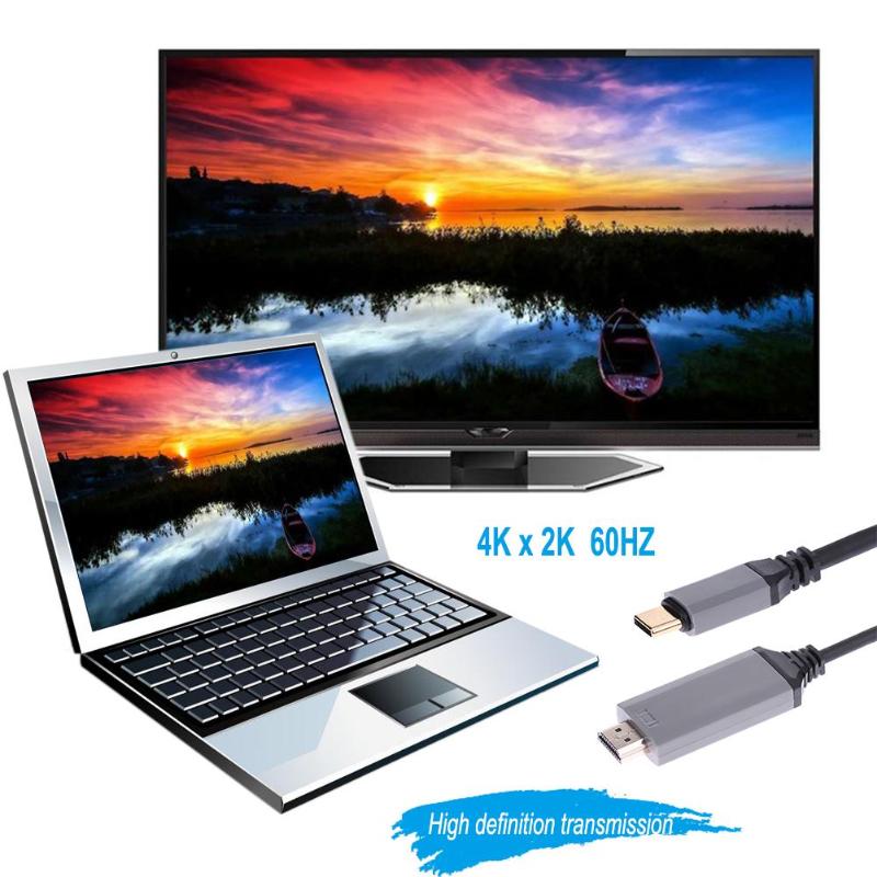 5m/16.4ft USB-C to HDMI 4K Cable Adapter for Huawei Mate10 Pro MackBook 4K 30Hz/60Hz Cable Adapter For Samsung Huawei Phone New - ebowsos