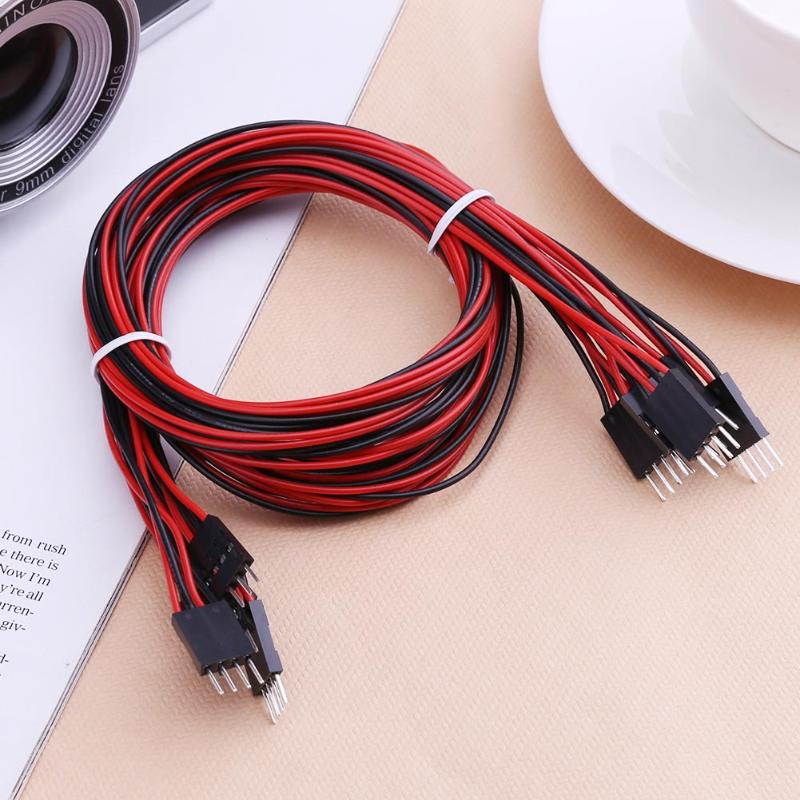 5pcs 100cm/70cm 4 Pin/2 Pin Dupont Cable Line 3D Printers Female to Female Terminal  + Male to Female Jumper Wire Dupont Cable - ebowsos