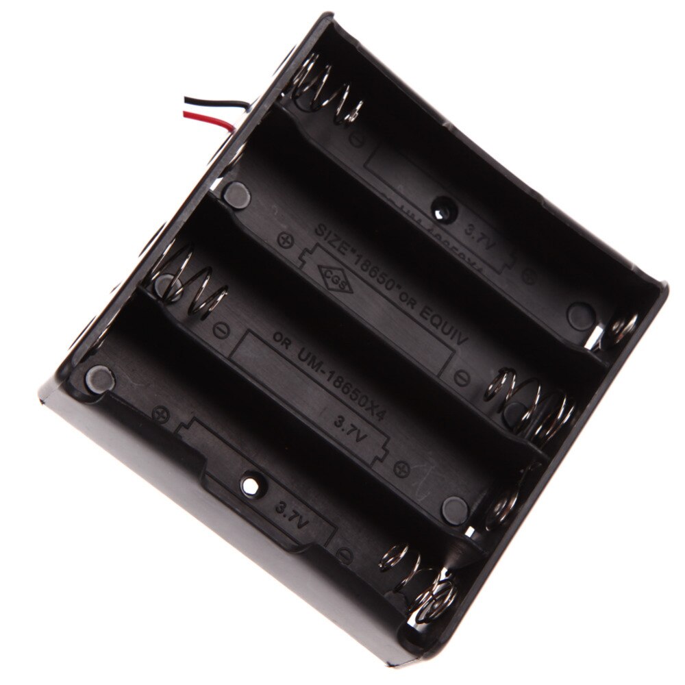 5pcs 18650 Plastic Battery Holder Storage Box Case for 4x18650 Battery Holder High Quality Black Battery Case Holder Storage Box - ebowsos