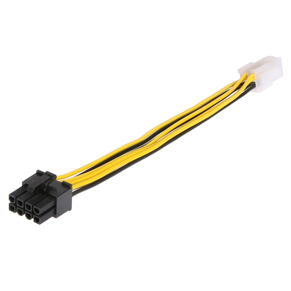 5pcs 4Pin to 8Pin Convert Power Wire Connector Extension Cable power support server mainboard - ebowsos