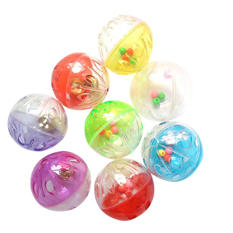 5pcs Candy Colors Pet Ball Toys Set Creative Mini Plastic Pet Playing Ball Pet Interactive Toy Pet Supplies Cat Favors-ebowsos