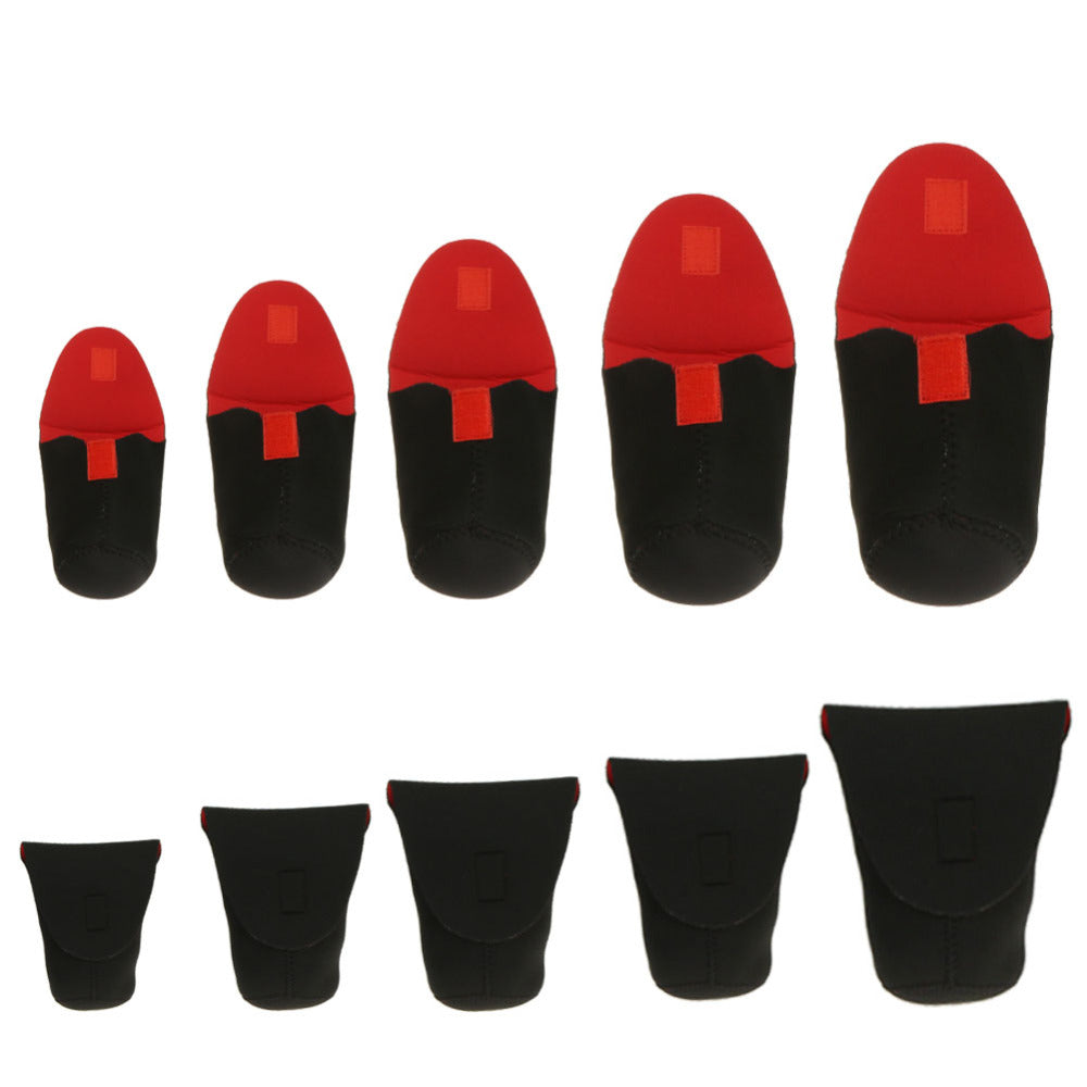 5pcs/Lot DSLR Camera Lens Cover Protector Case Pouch Bag Flexible Soft Neoprene Waterproof Case for Canon Nikon Sony DSLR Camera - ebowsos