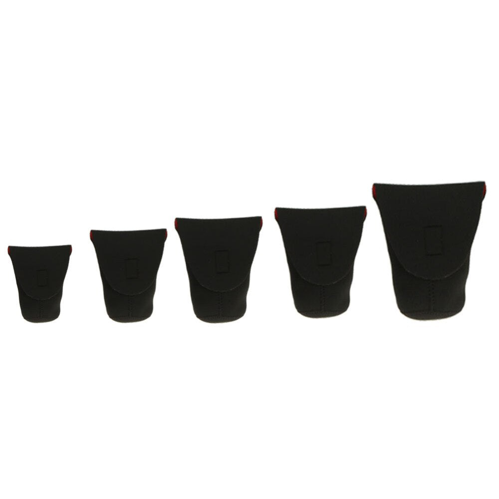 5pcs/Lot DSLR Camera Lens Cover Protector Case Pouch Bag Flexible Soft Neoprene Waterproof Case for Canon Nikon Sony DSLR Camera - ebowsos